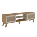 Brusque Tv Stand - Oak/ Off White