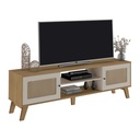 Brusque Tv Stand - Oak/ Off White