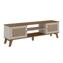 Brusque Tv Stand - Pine/ Off White