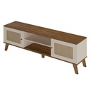 Brusque Tv Stand - Pine/ Off White