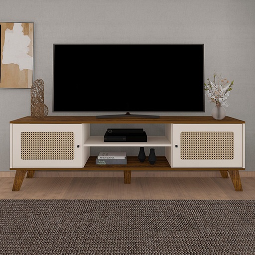 Salvador Tv Stand - Pine/ Off White