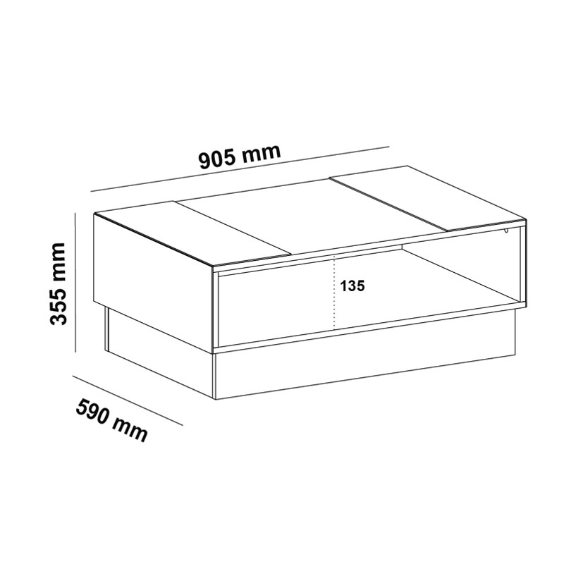 Caetano Coffee Table - Off White