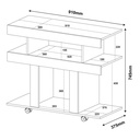 Camaragibe Tv Stand - Walnut/ Off White