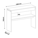 Cameta Console Table - White 