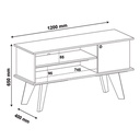 Campo Tv Stand - Pine/ Off White