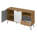 Conselheiro Buffet - Oak/Graphite/White/Silver