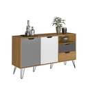 Conselheiro Buffet - Oak/Graphite/White/Silver