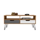 Conselheiro Coffee Table - Oak/Graphite/White