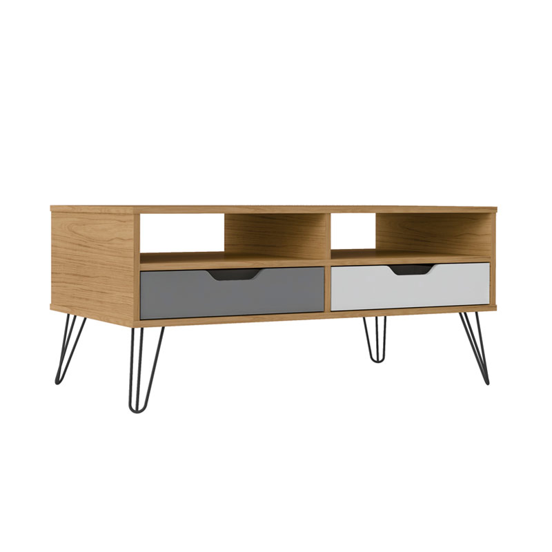 Conselheiro Coffee Table - Oak/Graphite/White