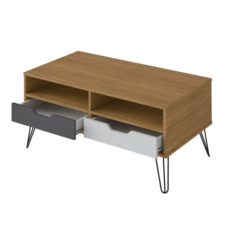 Conselheiro Coffee Table - Oak/Graphite/White