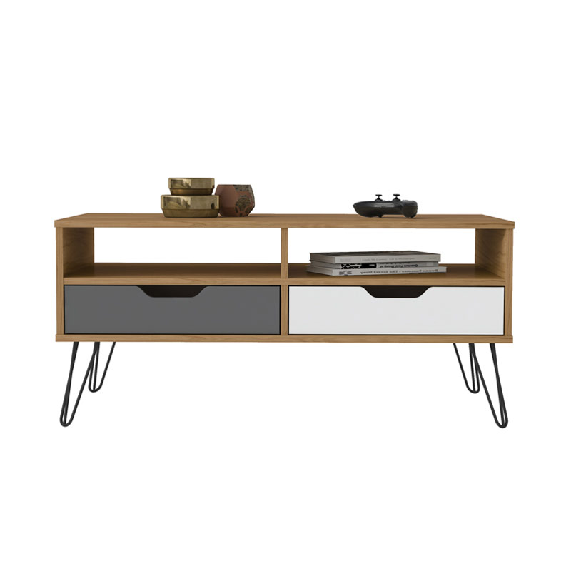 Conselheiro Coffee Table - Oak/Graphite/White