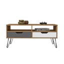 Conselheiro Coffee Table - Oak/Graphite/White