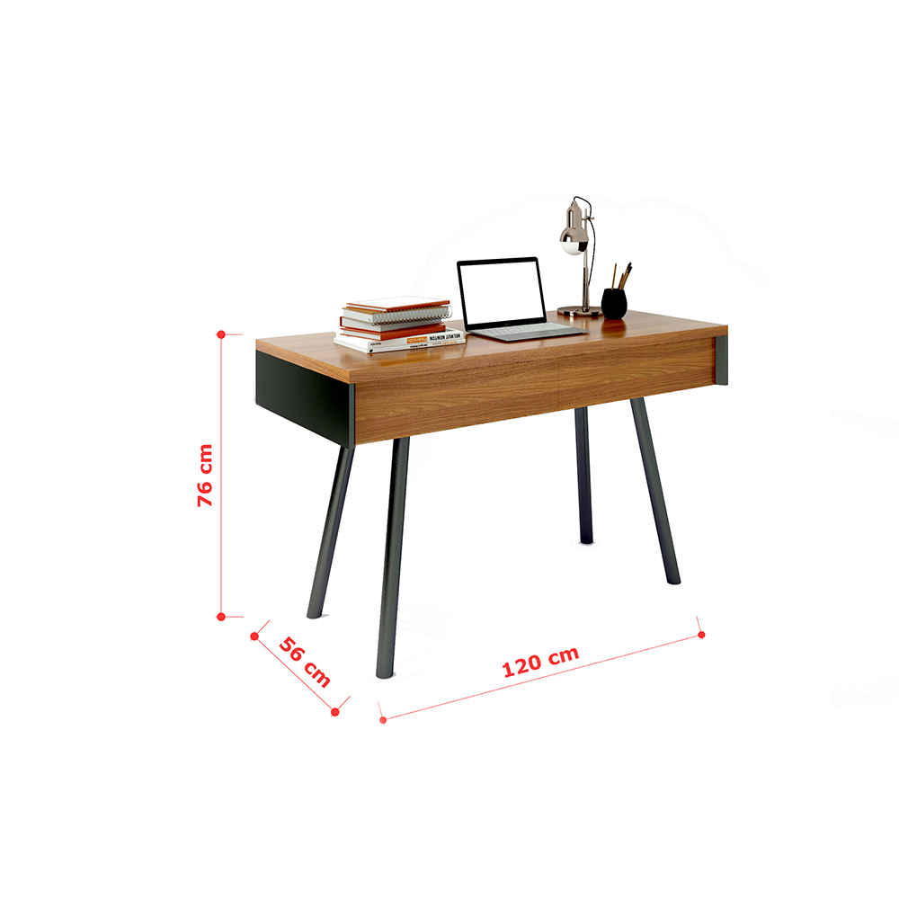Idiya Berkeley Smart Desk with Built-in Bluetooth/USB Speaker &amp; Charger