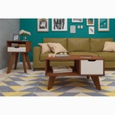 Coronel Grande Coffee Table - Cedar/ Off White