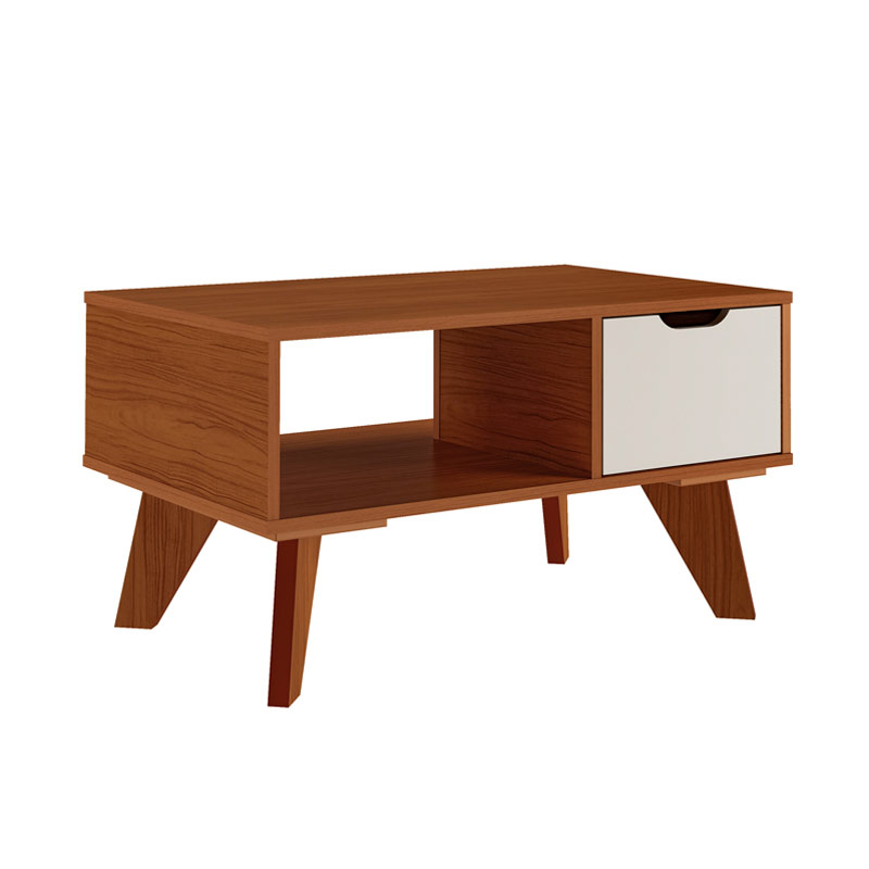 Coronel Grande Coffee Table - Cedar/ Off White