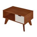 Coronel Grande Coffee Table - Cedar/ Off White