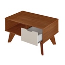 Coronel Grande Coffee Table - Cedar/ Off White