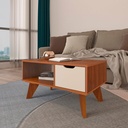 Coronel Grande Coffee Table - Cedar/ Off White