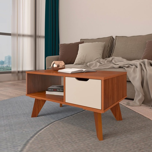 Campina Grande Coffee Table - Cedar/ Off White