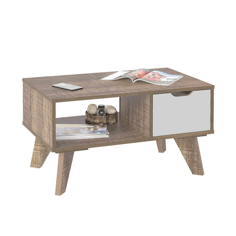 Coronel Grande Coffee Table - Cinnamon/ Off White