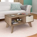 Coronel Grande Coffee Table - Cinnamon/ Off White