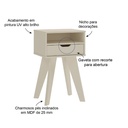 Coronel Grande End Table - Off White