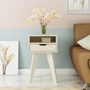 Coronel Grande End Table - Off White