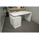 IDIYA DOWNEY DESK , WHITE