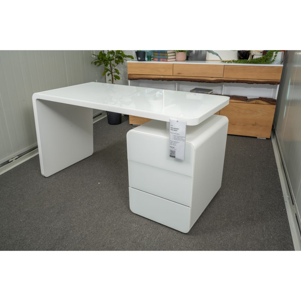 IDIYA DOWNEY DESK , WHITE