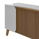 Ferraz Buffet - Off White/ Slatted Pine