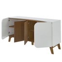 Ferraz Buffet - Off White/ Slatted Pine