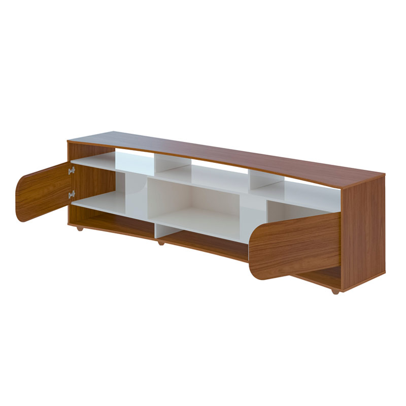 Ferraz Tv Stand - Cedar/ Off White