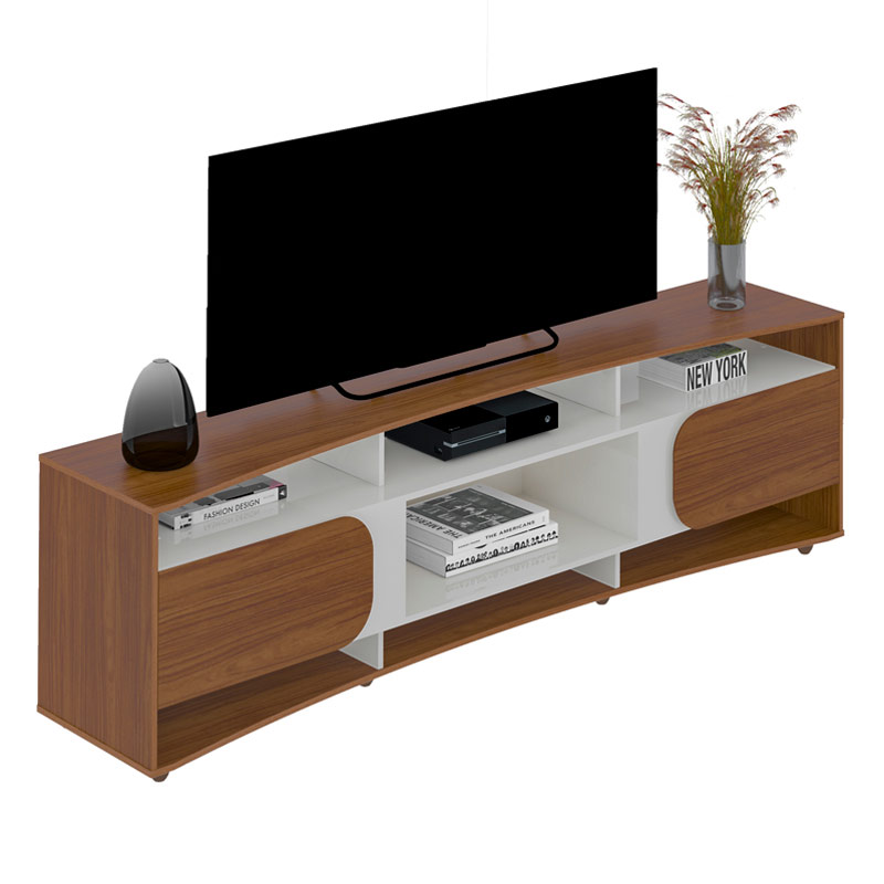 Ferraz Tv Stand - Cedar/ Off White