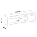 Ferraz Tv Stand - Cedar/ Off White