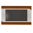 Ferraz Tv Wall Panel - Cedar/ Off White
