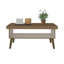 Francisco Coffee Table - Pine/ Off White