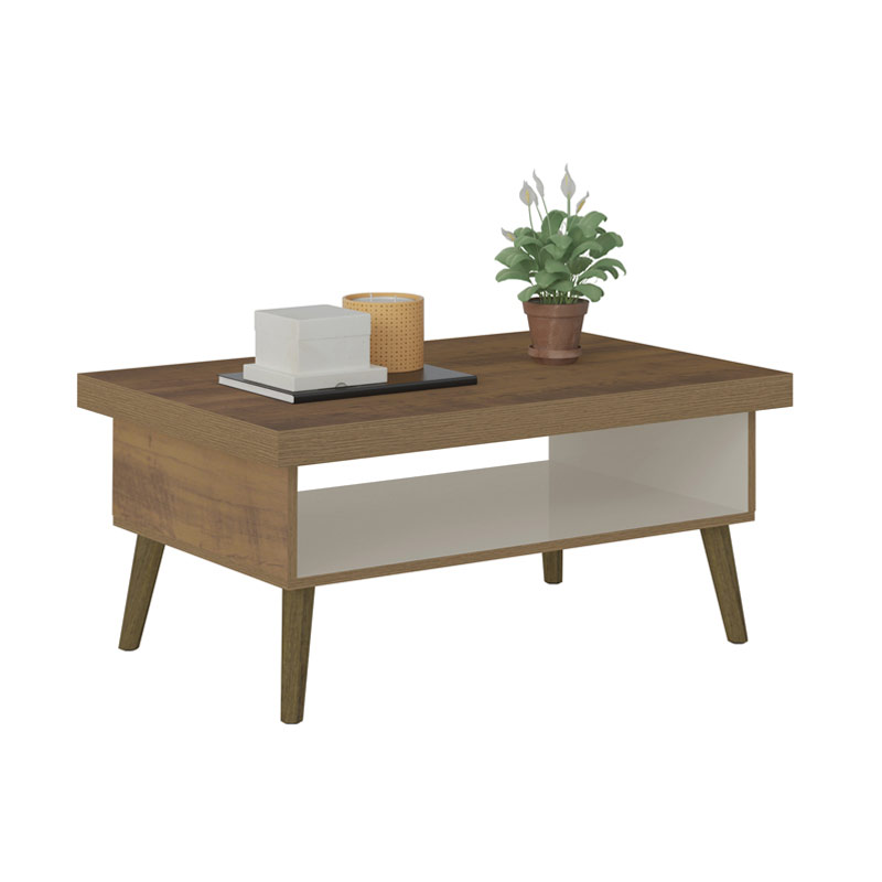 Francisco Coffee Table - Pine/ Off White