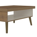 Francisco Coffee Table - Pine/ Off White