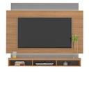 Garanhuns Tv Wall Panel - Oak/ Silver