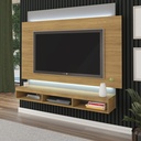 Garanhuns Tv Wall Panel - Oak/ Silver