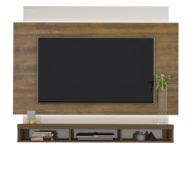 Garanhuns Tv Wall Panel - Pine/ Off White