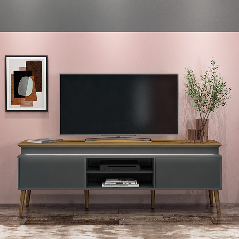 Guarapari Tv Stand - Oak/ Graphite