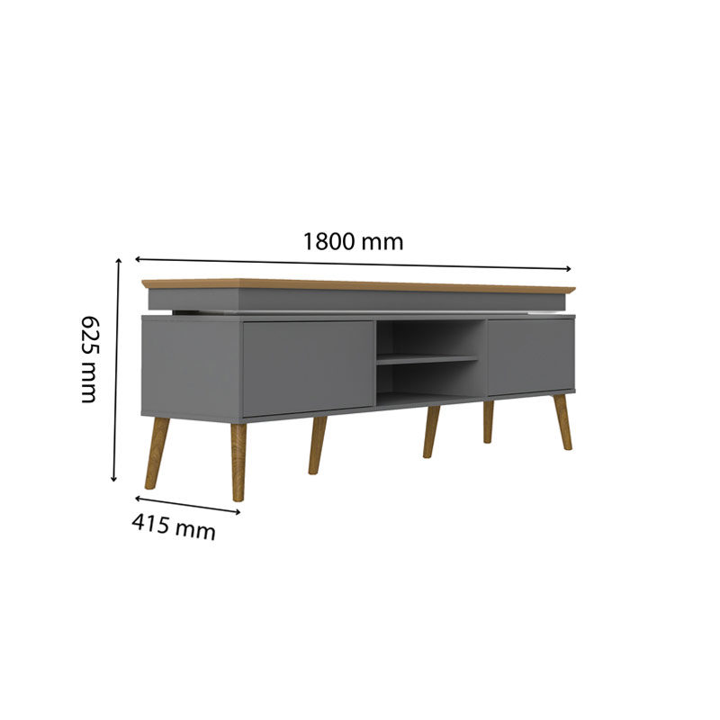 Guarapari Tv Stand - Oak/ Graphite