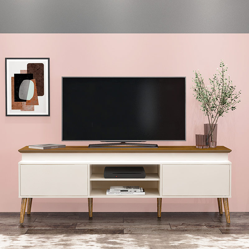 Guarapari Tv Stand - Pine/ Off White