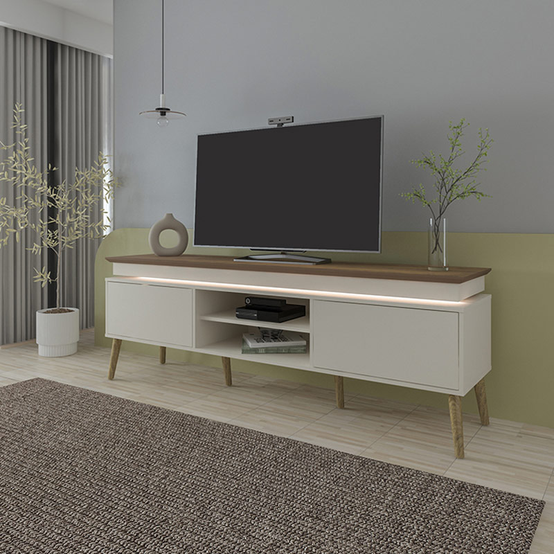 Guarapari Tv Stand - Pine/ Off White