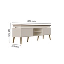 Guarapari Tv Stand - Pine/ Off White