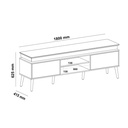 Guarapari Tv Stand - Pine/ Off White