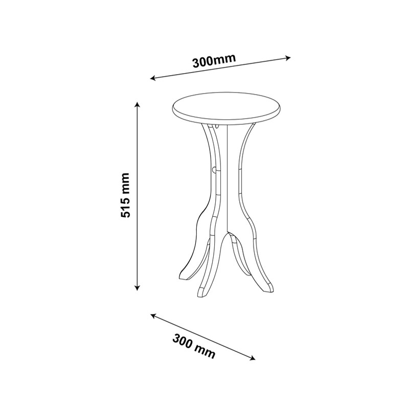 Itabuna End Table - White