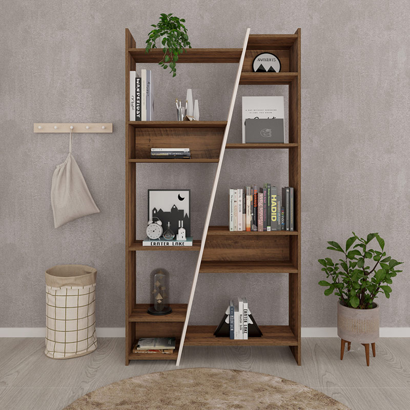 Itaituba   Bookcase - Pine/ Off White
