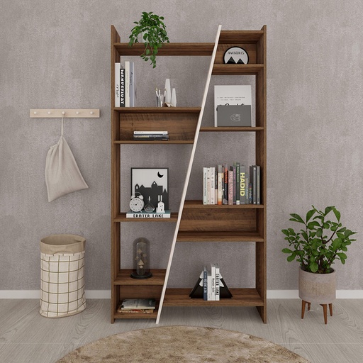 Uberaba   Bookcase - Pine/ Off White